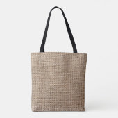 Tote Bag Texture de lin brut (Dos)