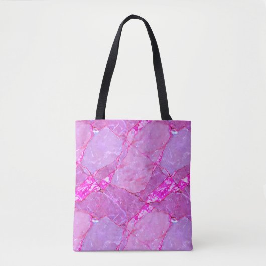 Tote Bag Texture de marbre rose, effet de marbre (Devant)