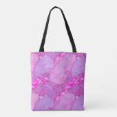 Tote Bag Texture de marbre rose, effet de marbre (Dos)