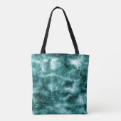 Tote Bag Texture de marbre vert-foncé (Dos)
