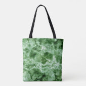 Tote Bag Texture de marbre verte (Dos)
