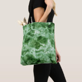 Tote Bag Texture de marbre verte (De près)