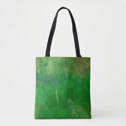 Tote Bag Texture de peinture d'herbe verte. Arrière - plan (Devant)