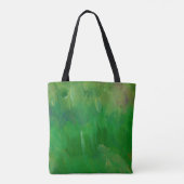 Tote Bag Texture de peinture d'herbe verte. Arrière - plan (Dos)