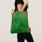 Tote Bag Texture de peinture d'herbe verte. Arrière - plan (De près)