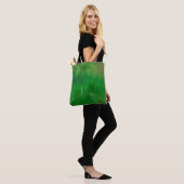 Tote Bag Texture de peinture d'herbe verte. Arrière - plan (Sur le modèle)