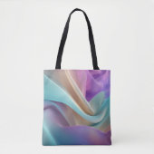 Tote Bag Texture de tissu abstrait dans des tons pastel (Devant)