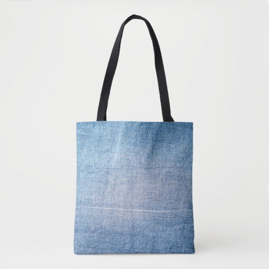Tote Bag Texture des jeans en denim bleu (Devant)