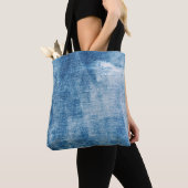 Tote Bag Texture des jeans en denim bleu (De près)