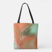 Tote Bag Texture digitale orange très rugueuse, teinte viei (Dos)