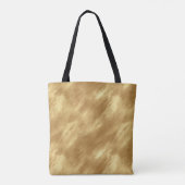 Tote Bag Texture d'or brossé abstrait (Dos)