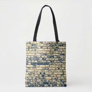 Tote Bag Texture d'un mur en brique. Design élégant de papi