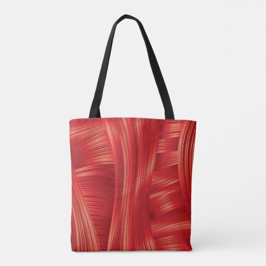 Tote Bag Texture dynamique des muscles rouges Abstraite (Dos)