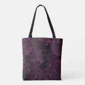 Tote Bag Texture en cuir bordeaux (Dos)
