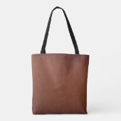 Tote Bag texture en cuir Brown (Dos)