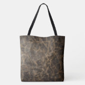Tote Bag Texture en cuir brut vintage (Dos)