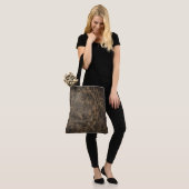Tote Bag Texture en cuir brut vintage (Sur le modèle)