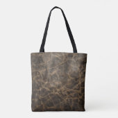 Tote Bag Texture en cuir brut vintage (Dos)