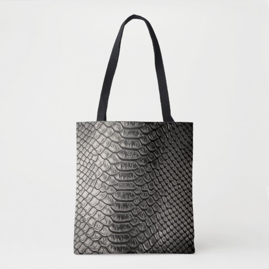 Tote Bag Texture en cuir noir, utilisation arrière - plan. (Devant)