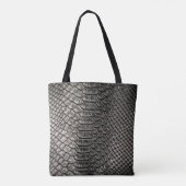 Tote Bag Texture en cuir noir, utilisation arrière - plan. (Dos)