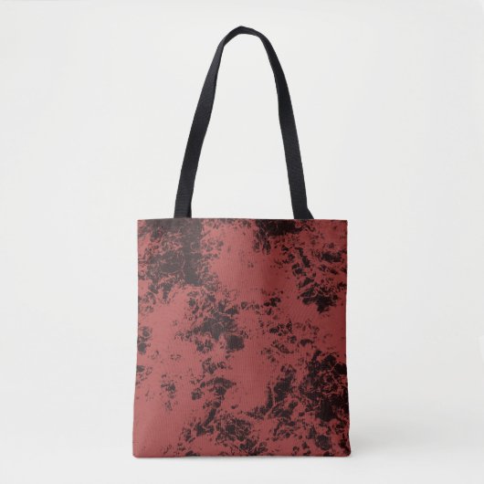 Tote Bag Texture en marbre rouge en terre cuite (Devant)