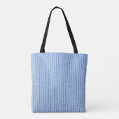 Tote Bag Texture en tissu rayé, véritable tissu. (Dos)