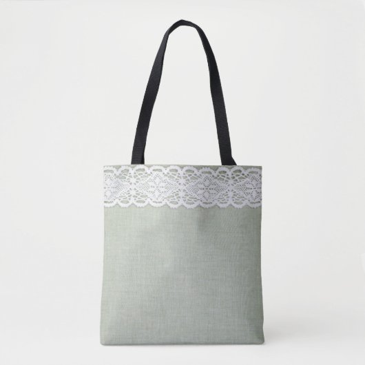 Tote Bag Texture et dentelle textiles (Devant)