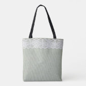 Tote Bag Texture et dentelle textiles (Dos)