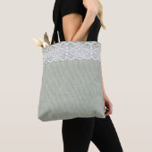 Tote Bag Texture et dentelle textiles (De près)