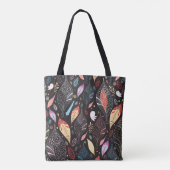 Tote Bag texture foliaire d'automne (Dos)