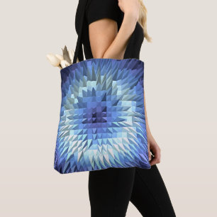 Tote Bag texture géométrique abstraite de poligonal