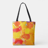 Tote Bag texture huile peinture fruit peinture couleur flor (Dos)