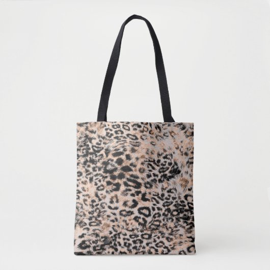 Tote Bag Texture léopard, motif poster de animal léopard (Devant)