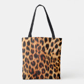 Tote Bag Texture léopard, motif sans couture d'animal afric (Dos)