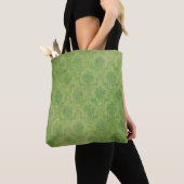 Tote Bag texture modèle verte Arrière - plan (De près)