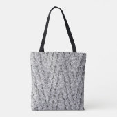 Tote Bag texture motif tricotée (Dos)