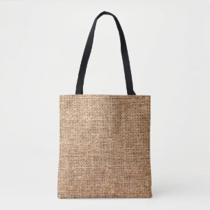 Tote Bag Texture naturelle du lin en tant qu'arrière - plan