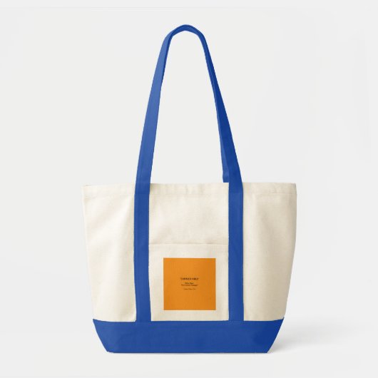 Tote Bag Texture Orange Rétro – Art pour l'ambiance estival (Devant)