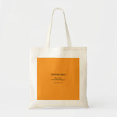 Tote Bag Texture Orange Rétro – Art pour l'ambiance estival (Devant)
