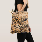 Tote Bag Texture peau léopard, motif léopard (De près)