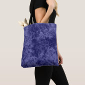 Tote Bag texture violet foncé texturé en marbre de daim g (De près)