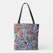 Tote Bag Textures brisées : Unité de verre tendue (Dos)