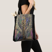 Tote Bag Th Divine Tree Of Life celestial wings and jewels  (De près)