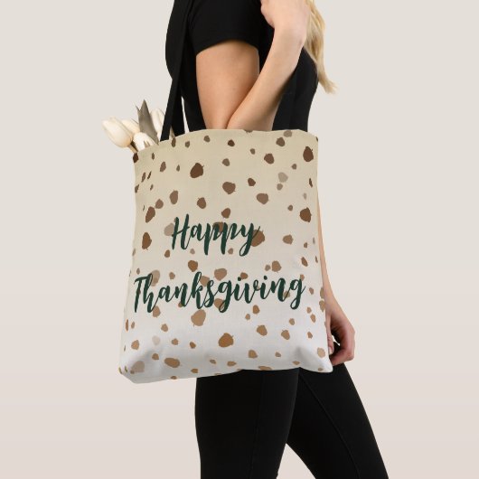 Tote Bag Thanksgiving Acorns (De près)