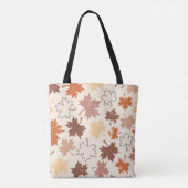 Tote Bag Thanksgiving jour design, automne feuilles naturel (Dos)
