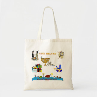 TOTE BAG THANKSGIVUKKAH DONNENT DES CADEAUX DE MERCIS POUR