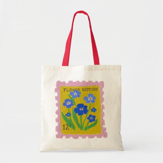 Tote Bag The 12 Cent Flower Gesture (Devant)