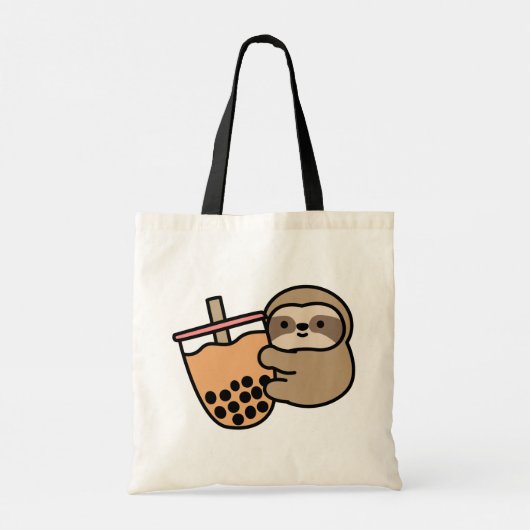 Tote Bag Thé à bulle et Sloth (Dos)