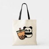 Tote Bag Thé à bulle mou et ours de panda (Dos)