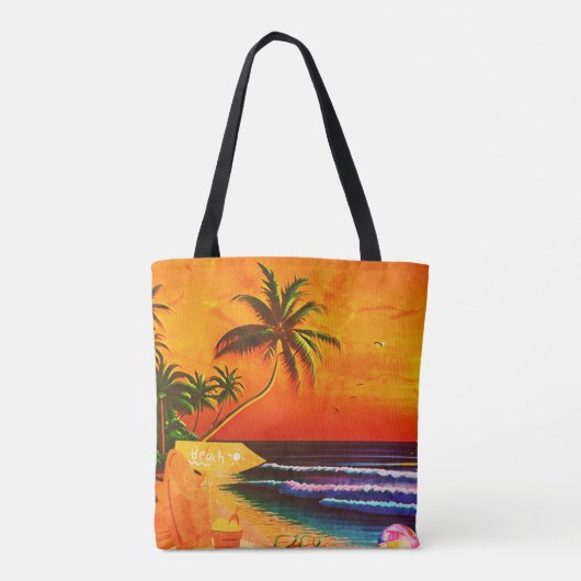 TOTE BAG THE BEACH SUNSET (Dos)